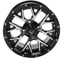 14X7 4 156 5MM BLK MACH BARBWIRE QUADBOSS