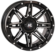 14X7 4 137 10MM HIGHLIFTER HL22 GLOSS BLACK MACHINED