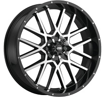 18X6 5 4 137 10 MACH BLK HURRICANE ITP