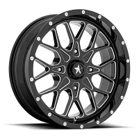 18X7 4 110 10MM BLK MILLED MSA M45 PORTAL