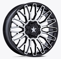 15X7 4 137 4 156 10MM MSA M50 CLUBBER GLOSS BLACK MACHINED