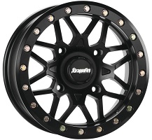 15X7 4 156 10MM BLACK TYPHON BEADLOCK DRAGONFIRE RACING