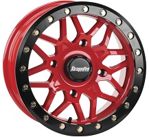 15X7 4 156 10MM RED TYPHON BEADLOCK DRAGONFIRE RACING