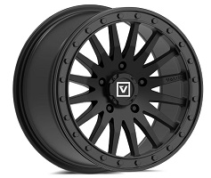 15X8 5 4 5 40MM VALOR V06 BEADLOCK WHEEL SATIN BLACK