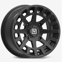 15X7 4 110 15MM VALOR V04 SATIN BLACK UTV WHEEL